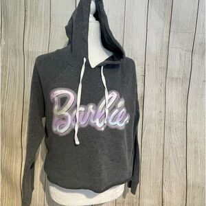 BARBIE gray hoodie Size L Preowned